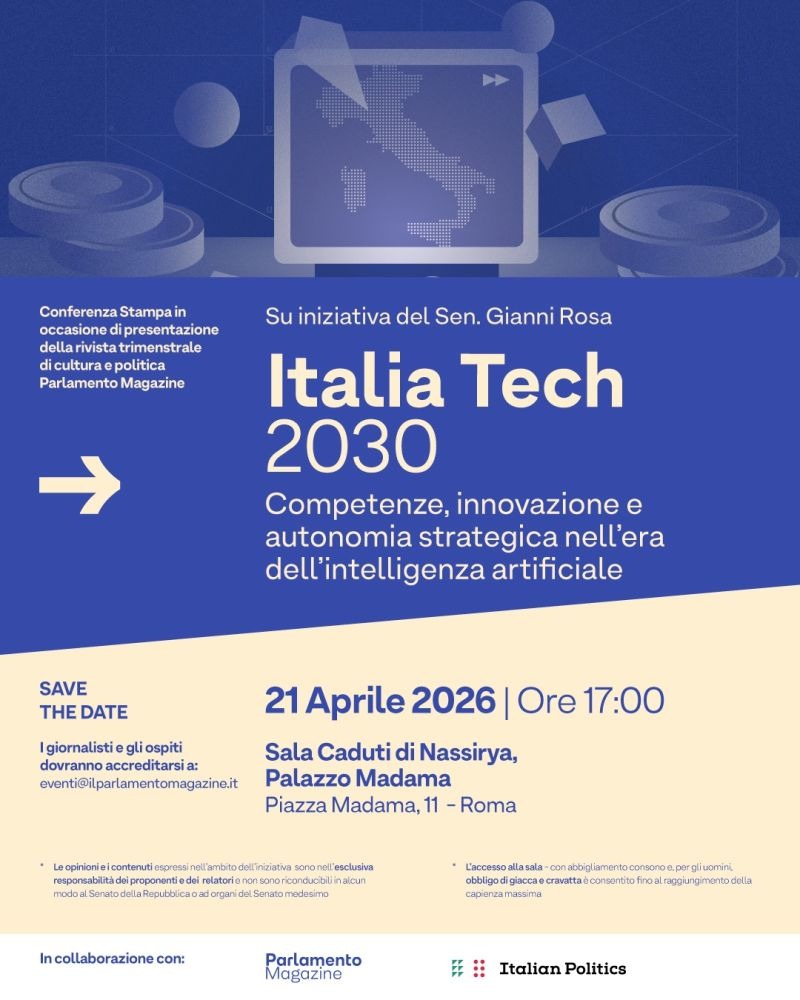 Italia tech: competenze, innovazione e autonomia strategica nell'era dell'intelligenza artificiale 